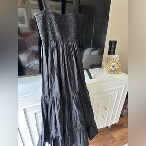 NWT black zara maxi dress size xs